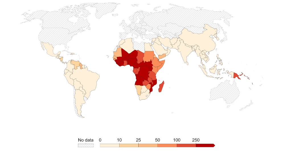 Malaria Verbreitung WHO2020